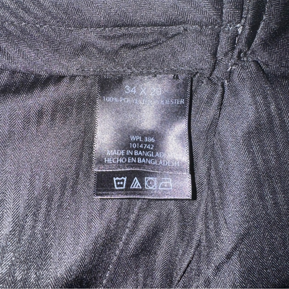 Haggar Cool 18® Heather Solid Pant in Graphite 34 x 29 Expandable Waistband - Picture 5 of 7